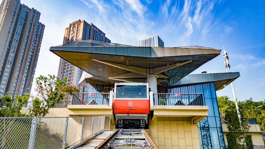 重慶禮嘉時光纜車。受訪者供圖