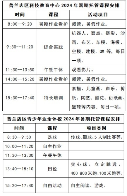 大連市普蘭店區發布暑期托管服務通知